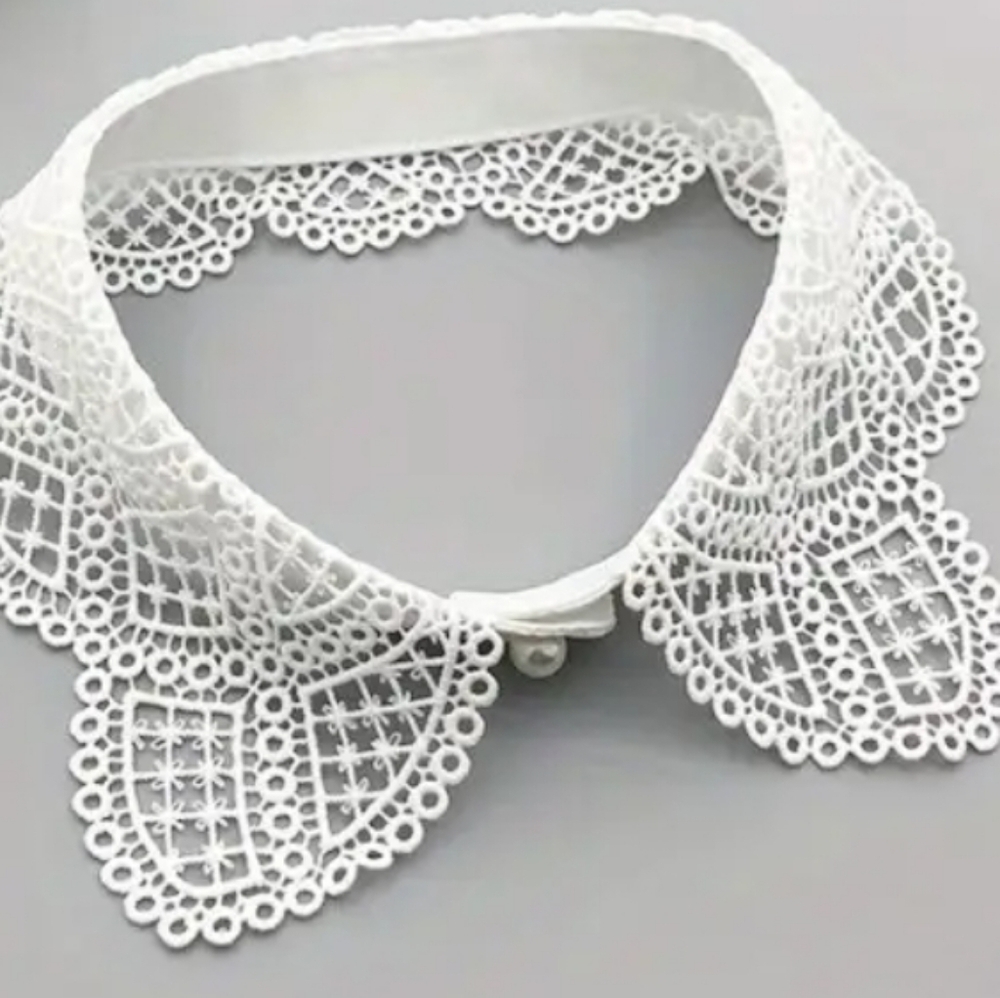 DETACHABLE LACE COLLAR DRESS UP ANY DRESS OR SWEATER DETACHABLE - Picture 3 of 7